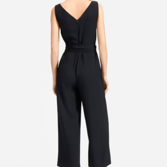 Everlane Black Japanese GoWeave Essential Jumpsuit sz 2 - Picture 4 of 7